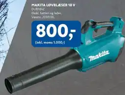 Davidsen Makita løvblæser 18 v tilbud