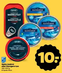 Netto Makrel og tun på dåse tilbud