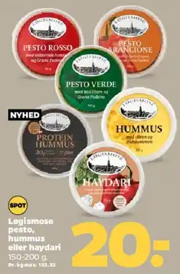 Netto Logismose pesto, hummus og haydari tilbud