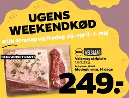 Netto Velsmag striploin (weekendkød) tilbud