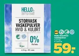 Netto Storvask vaskepulver Hvid & kulørt tilbud