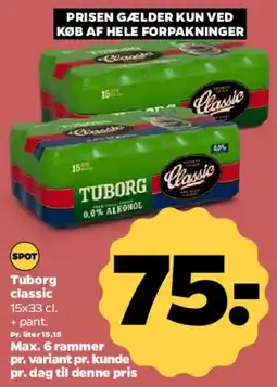 Netto Tuborg Classic (kasse) tilbud