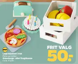 Netto Legetøjsmad / Frugtkasse - Frit valg tilbud