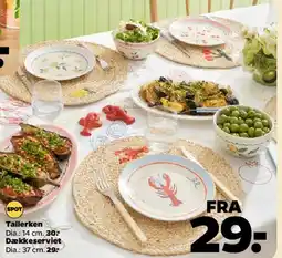 Netto Tallerken / dækkeserviet tilbud