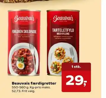 Beauvais færdigretter