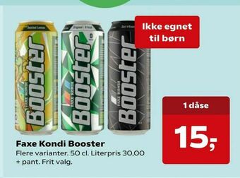 Dagli'Brugsen Faxe Kondi Booster tilbud