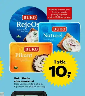 Buko fløde eller smøreost