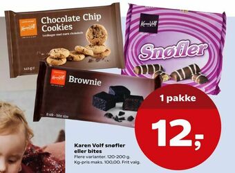 Kvickly Karen Volf snøfler eller bites tilbud