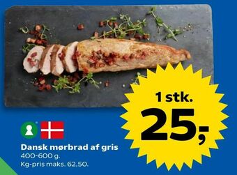 Kvickly Dansk mørbrad af gris tilbud