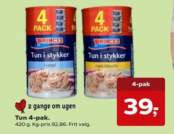 Kvickly Tun 4-pak tilbud
