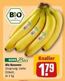 REWE DE REWE Bio Bananen, EUR 1.79 tilbud