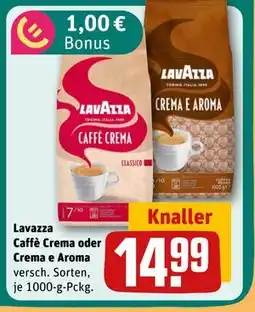 REWE DE Lavazza Caffè Crema oder Crema e Aroma, EUR 14.99 tilbud