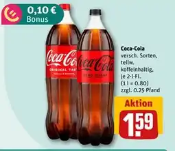 REWE DE Coca-Cola, EUR 1.59 tilbud