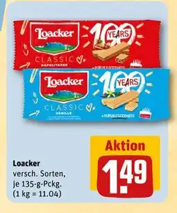 REWE DE Loacker, EUR 1.49 tilbud