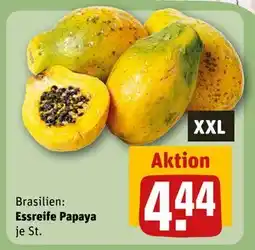 REWE DE Essreife Papaya, EUR 4.44 tilbud