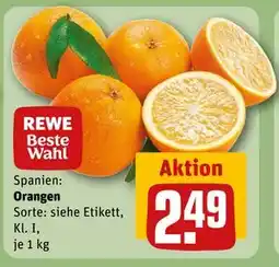 REWE DE Orangen, EUR 2.49 tilbud