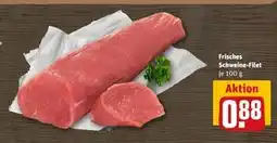REWE DE Frisches Schweine-Filet, EUR 0.88 tilbud