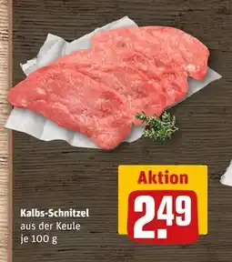 REWE DE Kalbs-Schnitzel, EUR 2.49 tilbud