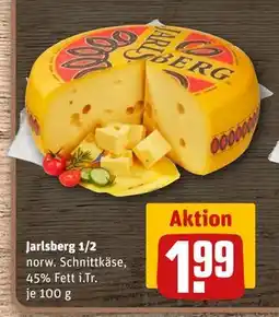 REWE DE Jarlsberg 1/2, EUR 1.99 tilbud