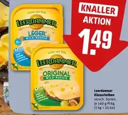 REWE DE Leerdammer Käsescheiben, EUR 1.49 tilbud
