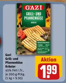 REWE DE Gazi Grill- und Pfannenkäse Kräuter, EUR 1.99 tilbud