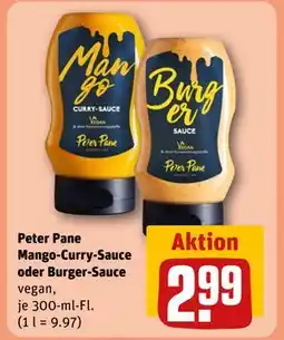 REWE DE Peter Pane Mango-Curry-Sauce oder Burger-Sauce, EUR 2.99 tilbud