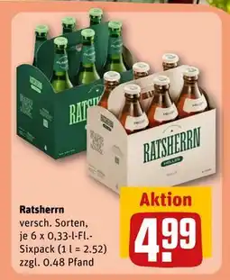 REWE DE Ratsherrn, EUR 4.99 tilbud