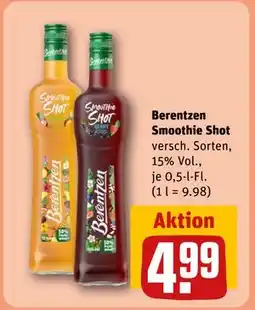 REWE DE Berentzen Smoothie Shot, EUR 4.99 tilbud