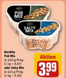 REWE DE Nordthy Pub Mix oder Salty Mix, EUR 3.99 tilbud