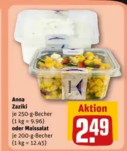 REWE DE Anna Zaziki oder Maissalat, EUR 2.49 tilbud