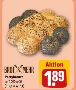 REWE DE Partykranz², EUR 1.89 tilbud