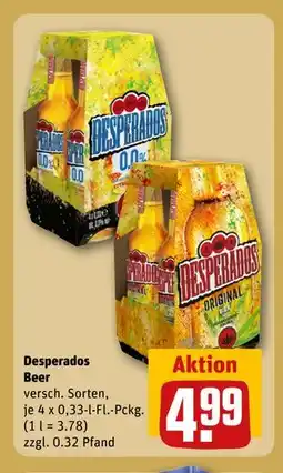 REWE DE Desperados Beer, EUR 4.99 tilbud
