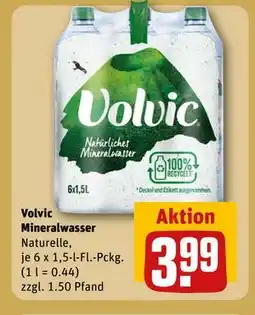 REWE DE Volvic Mineralwasser Naturelle, EUR 3.99 tilbud