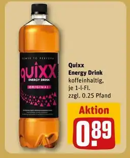 REWE DE Quixx Energy Drink, EUR 0.89 tilbud