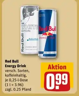 REWE DE Red Bull Energy Drink, EUR 0.99 tilbud
