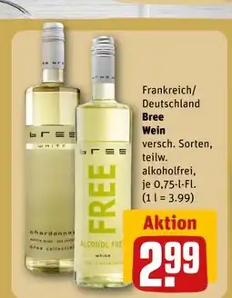 REWE DE Bree Wein, EUR 2.99 tilbud