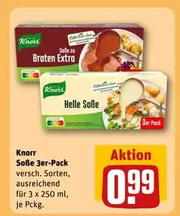 REWE DE Knorr Soße 3er-Pack, EUR 0.99 tilbud