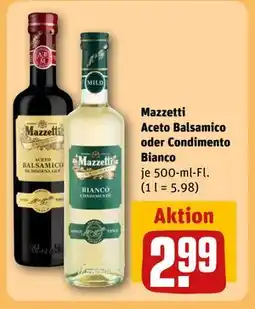 REWE DE Mazzetti Aceto Balsamico oder Condimento Bianco, EUR 2.99 tilbud