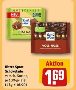 REWE DE Ritter Sport Schokolade, EUR 1.69 tilbud