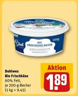 REWE DE Dehlwes Bio Frischkäse, EUR 1.89 tilbud