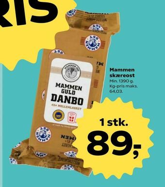 Kvickly Mammen skæreost tilbud
