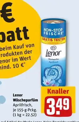 REWE DE Lenor Wäscheparfüm, EUR 3.49 tilbud