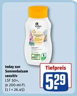 REWE DE today sun Sonnenbalsam sensitiv, EUR 5.29 tilbud