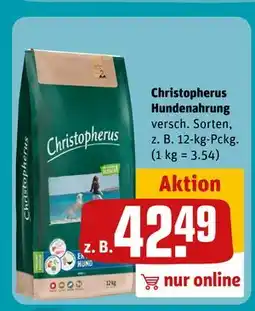 REWE DE Christopherus Hundenahrung, EUR 42.49 tilbud