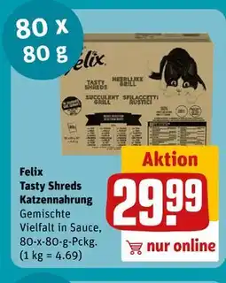 REWE DE Felix Tasty Shreds Katzennahrung, EUR 29.99 tilbud