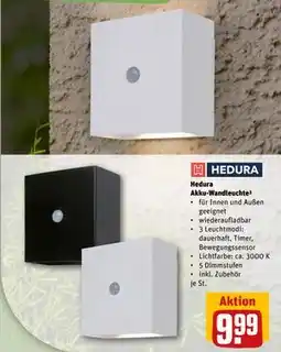 REWE DE Hedura Akku-Wandleuchte³, EUR 9.99 tilbud