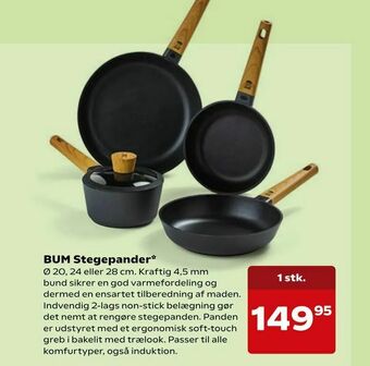 Kvickly BUM Stegepander tilbud