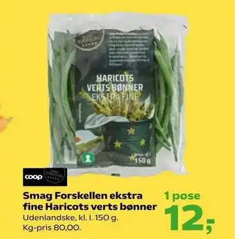 Smag Forskellen ekstra fine Haricots verts bønner