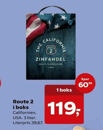 Kvickly Route 2 i boks tilbud