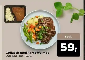 SuperBrugsen Gullasch med kartoffelmos tilbud